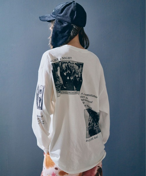 RNA(アールエヌエー)の「M2557 PINKMOTEL マルチフォトロンT(Tシャツ/カットソー・レディース・ホワイト/アッシュグレー・MEDIUM)」の21枚目の写真