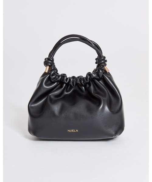 NOELA(ノエラ)の「ドロストギャザーハンドバッグ(ハンドバッグ・レディース・ブラック/ライトグリーン/キャメル・フリー)」の2枚目の写真