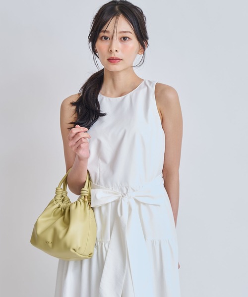 NOELA(ノエラ)の「ドロストギャザーハンドバッグ(ハンドバッグ・レディース・ブラック/ライトグリーン/キャメル・フリー)」の15枚目の写真