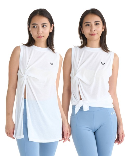 ROXY(ロキシー)の「ROXY FITNESS WIND SHIFT 2WAY TUNIC ノースリーブチュニック /QUIK DRY/水陸両用/接触冷感 【2026年夏モデル】(その他トップス・レディース・ブラック/ホワイト/ブラウン・LARGE/MEDIUM/SMALL)」の1枚目の写真