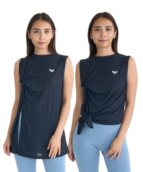 ROXY(ロキシー)の「ROXY FITNESS WIND SHIFT 2WAY TUNIC ノースリーブチュニック /QUIK DRY/水陸両用/接触冷感 【2026年夏モデル】(その他トップス・レディース・ブラック/ホワイト/ブラウン・LARGE/MEDIUM/SMALL)」の2枚目の写真