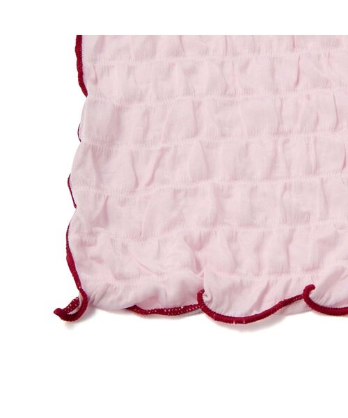 Francfranc(フランフラン)の「ひんやり リップル ブランケット シングル 1400×2000 冷感 くしゅくしゅ(ブランケット・レディース・ピンク・FREE)」の3枚目の写真