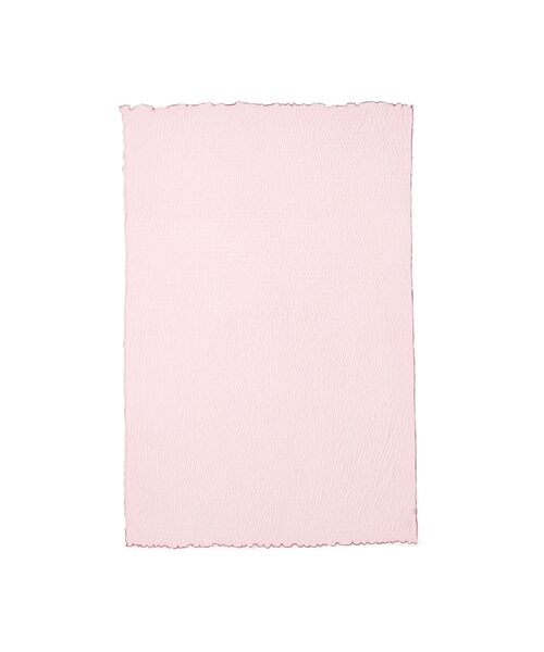 Francfranc(フランフラン)の「ひんやり リップル ブランケット シングル 1400×2000 冷感 くしゅくしゅ(ブランケット・レディース・ピンク・FREE)」の6枚目の写真