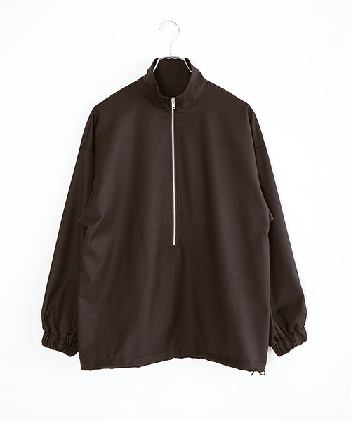 SOLAMONAT LARME（ソラモナラーム）の「ハーフジッププルオーバー（シャツ/ブラウス・レディース・ブラウン/チャコール/ブラック・38）」の3枚目の写真