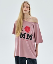 TSHIRT OFF SHOULDER CRACKED IFMM / Tシャツ オフショルダー クラック IFMM