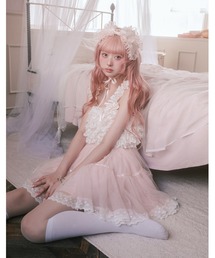 Fiorforte（フィオルフォルテ）の「lacy tulle camisole onepiece（ワンピース）」