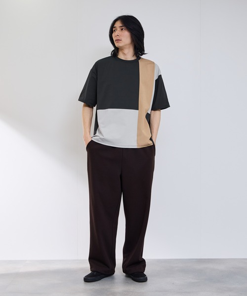 URBAN COLLECTION(アーバンコレクション)の「【URBANCOLLECTION/アーバンコレクション】天竺 異素材ブロック切り替え ルーズシルエット Tシャツ 接触冷感 吸水速乾 UVカット ストレッチ(Tシャツ/カットソー・メンズ・ホワイト系その他/ライトグレー系/グレー系その他・S/M/L/XL)」の13枚目の写真