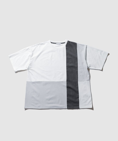URBAN COLLECTION(アーバンコレクション)の「【URBANCOLLECTION/アーバンコレクション】天竺 異素材ブロック切り替え ルーズシルエット Tシャツ 接触冷感 吸水速乾 UVカット ストレッチ(Tシャツ/カットソー・メンズ・ホワイト系その他/ライトグレー系/グレー系その他・S/M/L/XL)」の14枚目の写真