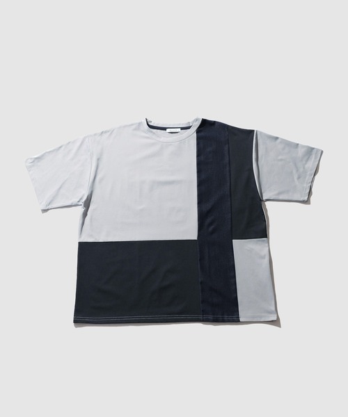 URBAN COLLECTION(アーバンコレクション)の「【URBANCOLLECTION/アーバンコレクション】天竺 異素材ブロック切り替え ルーズシルエット Tシャツ 接触冷感 吸水速乾 UVカット ストレッチ(Tシャツ/カットソー・メンズ・ホワイト系その他/ライトグレー系/グレー系その他・S/M/L/XL)」の15枚目の写真