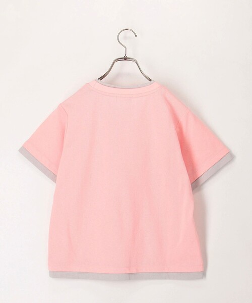 fredy couleur(フレディクルール)の「ドライタッチ天竺レイヤード風配色Tee(Tシャツ/カットソー・レディース・チャコールグレー/オフホワイト/ロイヤルブルー/ベビーピンク・38)」の21枚目の写真
