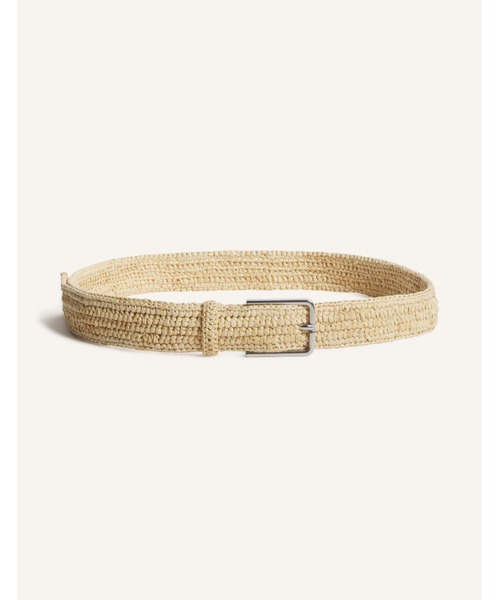 Maison Kitsune（メゾンキツネ）の「RAFFIA BELT（ベルト・メンズ・アイボリー・U）」の2枚目の写真