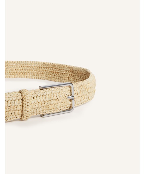 Maison Kitsune（メゾンキツネ）の「RAFFIA BELT（ベルト・メンズ・アイボリー・U）」の3枚目の写真