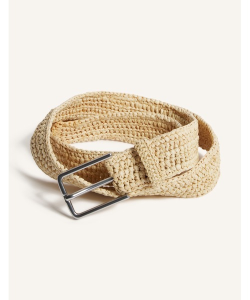 Maison Kitsune（メゾンキツネ）の「RAFFIA BELT（ベルト・メンズ・アイボリー・U）」の5枚目の写真