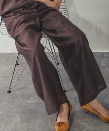 セットアップ対応シアーワイドパンツ