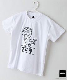 JEANS MATE（ジーンズメイト）の「【GODZILLA/ゴジラ】【コットン100％のしっかりした生地 親子でお揃いコーデにも！】KIDS オリジナルデザイン 刺繍Tシャツ ゴジラ キングギドラ メカゴジラ コラボ 特撮 映画 キャラT オーバーサイズ 130 140 150 160（Tシャツ/カットソー）」