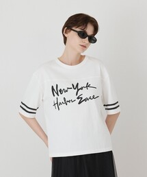 カレッジロゴプリントTシャツ