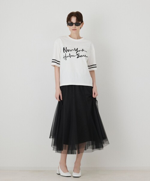 Diagram（ダイアグラム）の「カレッジロゴプリントTシャツ（Tシャツ/カットソー・レディース・ネイビー/ホワイト・36）」の11枚目の写真