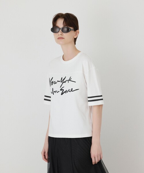 Diagram（ダイアグラム）の「カレッジロゴプリントTシャツ（Tシャツ/カットソー・レディース・ネイビー/ホワイト・36）」の16枚目の写真