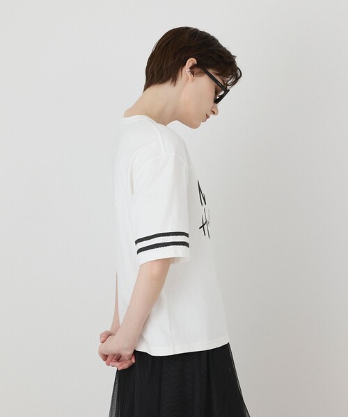 Diagram（ダイアグラム）の「カレッジロゴプリントTシャツ（Tシャツ/カットソー・レディース・ネイビー/ホワイト・36）」の17枚目の写真