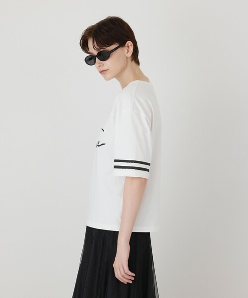 Diagram（ダイアグラム）の「カレッジロゴプリントTシャツ（Tシャツ/カットソー・レディース・ネイビー/ホワイト・36）」の18枚目の写真