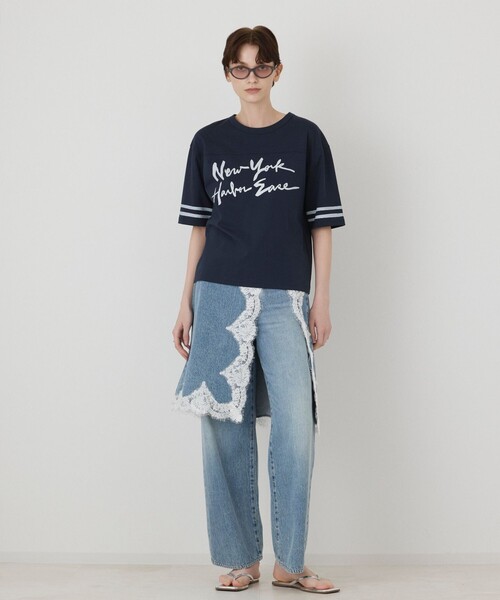 Diagram（ダイアグラム）の「カレッジロゴプリントTシャツ（Tシャツ/カットソー・レディース・ネイビー/ホワイト・36）」の3枚目の写真