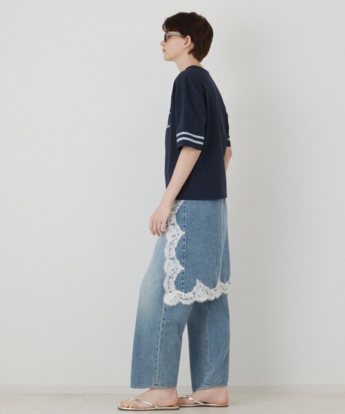 Diagram（ダイアグラム）の「カレッジロゴプリントTシャツ（Tシャツ/カットソー・レディース・ネイビー/ホワイト・36）」の5枚目の写真