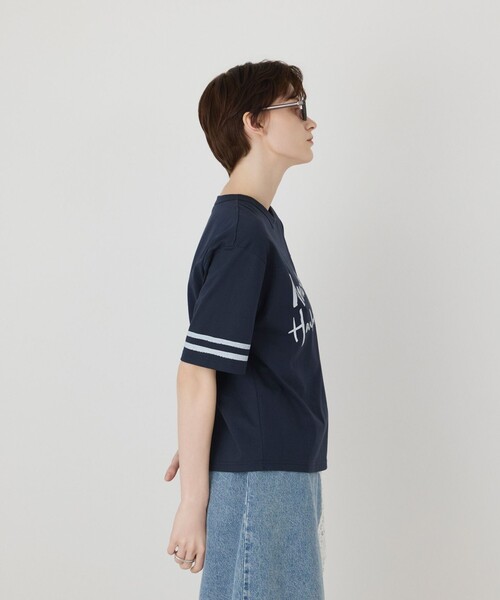 Diagram（ダイアグラム）の「カレッジロゴプリントTシャツ（Tシャツ/カットソー・レディース・ネイビー/ホワイト・36）」の7枚目の写真