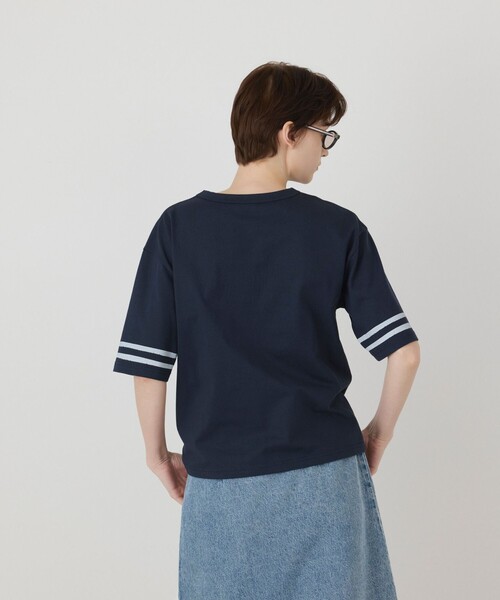 Diagram（ダイアグラム）の「カレッジロゴプリントTシャツ（Tシャツ/カットソー・レディース・ネイビー/ホワイト・36）」の9枚目の写真