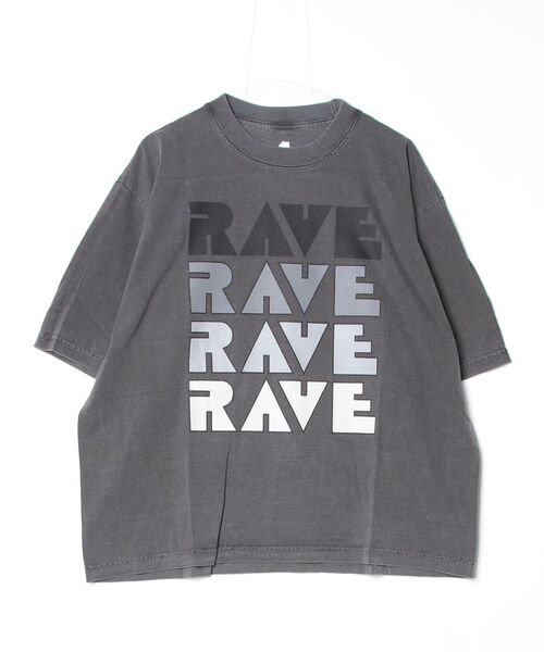 is-ness(イズネス)の「【is-ness/イズネス】RAVE T-SHIRT(Tシャツ/カットソー・メンズ・ホワイト/ベージュ/ダークグレー・M/L)」の3枚目の写真