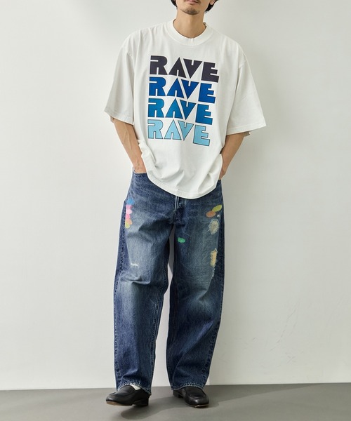 is-ness(イズネス)の「【is-ness/イズネス】RAVE T-SHIRT(Tシャツ/カットソー・メンズ・ホワイト・M/L)」の3枚目の写真