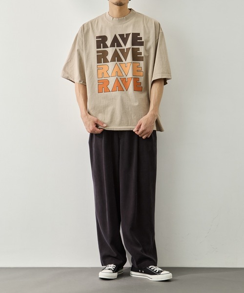 is-ness(イズネス)の「【is-ness/イズネス】RAVE T-SHIRT(Tシャツ/カットソー・メンズ・ホワイト・M/L)」の11枚目の写真
