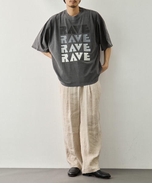 is-ness(イズネス)の「【is-ness/イズネス】RAVE T-SHIRT(Tシャツ/カットソー・メンズ・ホワイト・M/L)」の18枚目の写真