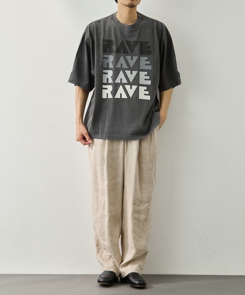 is-ness(イズネス)の「【is-ness/イズネス】RAVE T-SHIRT(Tシャツ/カットソー・メンズ・ホワイト・M/L)」の19枚目の写真