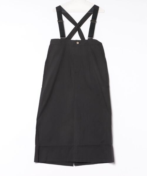 UNIVERSAL OVERALL サロペットスカート　黒 セール】/UNIVERSAL OVERALL/SUS JUMPER SKIRT（ジャンパースカート