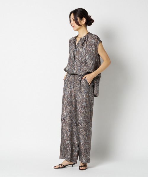 HELIOPOLE(エリオポール)の「IPEKER PRINTED EASY PANTS / イペカ プリント パンツ(その他パンツ・レディース・ネイビー・38/36)」の8枚目の写真