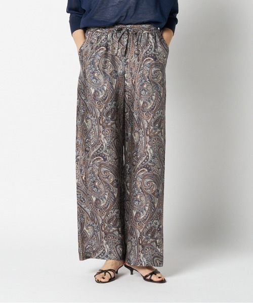 HELIOPOLE(エリオポール)の「IPEKER PRINTED EASY PANTS / イペカ プリント パンツ(その他パンツ・レディース・ネイビー・38/36)」の19枚目の写真