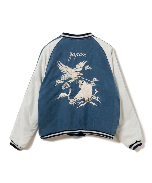 REMI RELIEF(レミレリーフ)の「【イベント限定】【別注】REMI RELIEF / Souvenir Jacket Tiger Indigo(スカジャン・メンズ・インディゴブルー・XX-LARGE/X-LARGE/LARGE/MEDIUM/SMALL)」の7枚目の写真