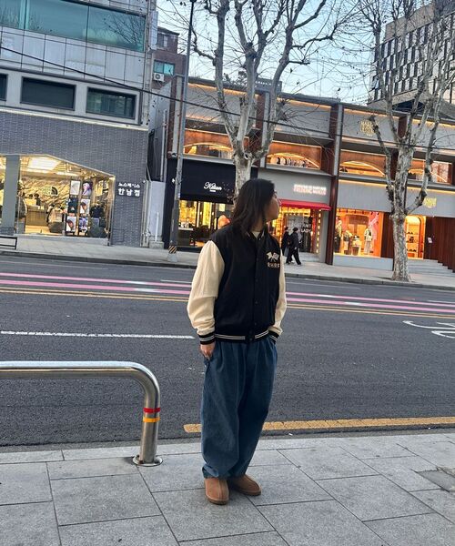 STANCE SEOUL(スタンス・ソウル)の「LIGHT BASEBALL JUMPER (BLACK & IVORY)(スタジャン・レディース・その他・SMALL/MEDIUM/LARGE)」の11枚目の写真
