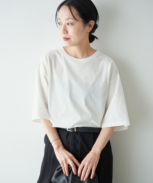 plage(プラージュ)の「mens like short Tシャツ(Tシャツ/カットソー・レディース・ブラック/ホワイト・FREE)」の6枚目の写真
