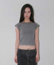SNAP PIGMENT T-SHIRTS [GREY]