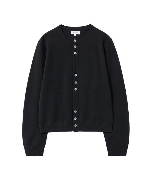 MISEKISEOUL MEN(ミセキソウルメンズ)の「Dual knit cardigan BLACK(カーディガン/ボレロ・メンズ・その他・1/2/3)」の2枚目の写真