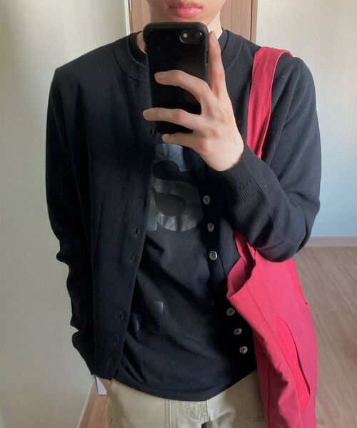 MISEKISEOUL MEN(ミセキソウルメンズ)の「Dual knit cardigan BLACK(カーディガン/ボレロ・メンズ・その他・1/2/3)」の7枚目の写真
