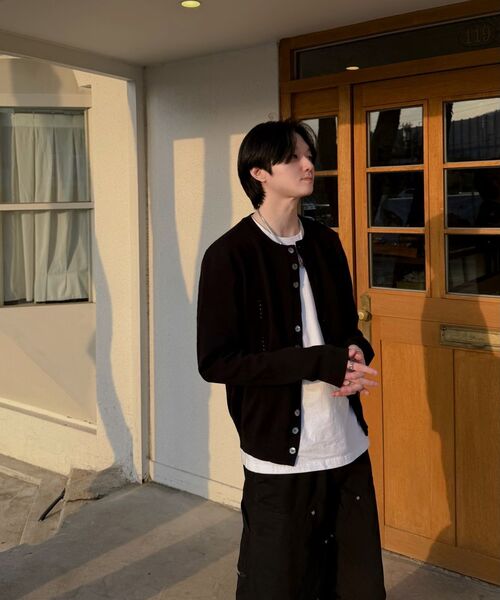 MISEKISEOUL MEN(ミセキソウルメンズ)の「Dual knit cardigan BLACK(カーディガン/ボレロ・メンズ・その他・1/2/3)」の8枚目の写真