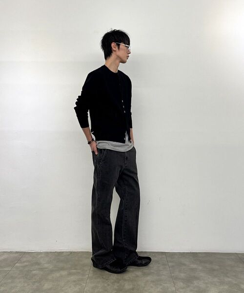 MISEKISEOUL MEN(ミセキソウルメンズ)の「Dual knit cardigan BLACK(カーディガン/ボレロ・メンズ・その他・1/2/3)」の11枚目の写真