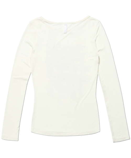 NOMANUAL(NOMANUAL)の「RAW SKETCHED LONG SLEEVE TEE - WHITE(Tシャツ/カットソー・レディース・その他・SMALL/MEDIUM/LARGE)」の4枚目の写真