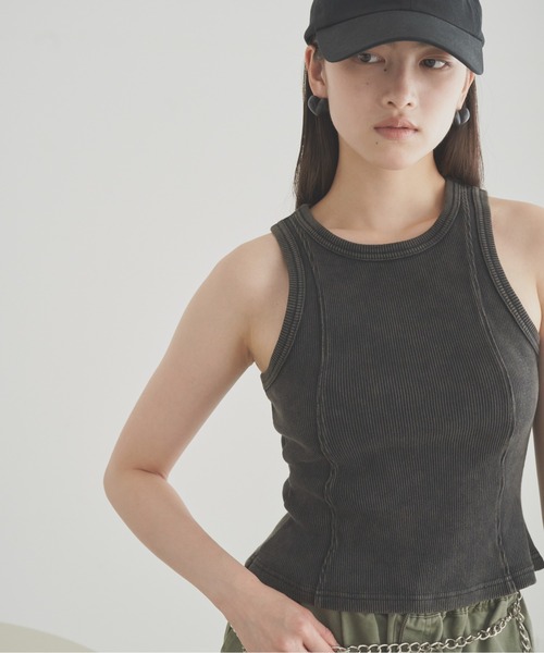 Pigment sleeveless top／ピグメントタンクトップ（タンクトップ