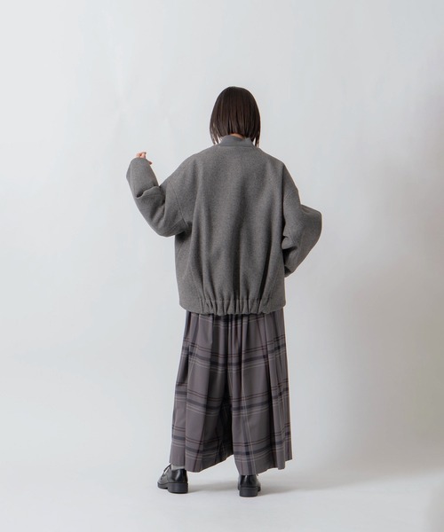 Kelen（ケレン）の「「KELEN / ケレン」ウール混コクーンシルエットスタジャン（その他アウター・レディース・ネイビー/ブラック/ブラウン/チャコールグレー・S/M）」の15枚目の写真