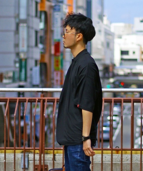 Leyline(レイライン)の「【Leyline】Big polo shirts(ポロシャツ・メンズ・ブラック/ベージュ/カーキ・X-LARGE/LARGE)」の1枚目の写真