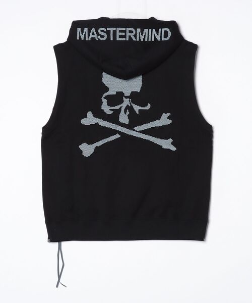 mastermind JAPAN（マスターマインド）の「BEADED  SLEEVELESS HOODIE（パーカー・メンズ・ブラック・XL）」の2枚目の写真