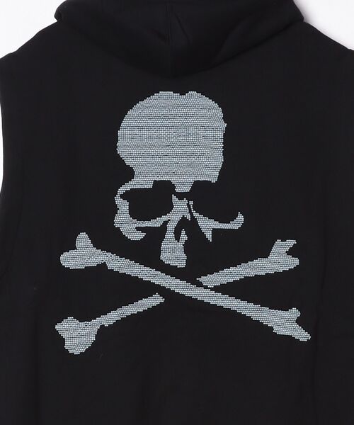 mastermind JAPAN（マスターマインド）の「BEADED  SLEEVELESS HOODIE（パーカー・メンズ・ブラック・XL）」の3枚目の写真